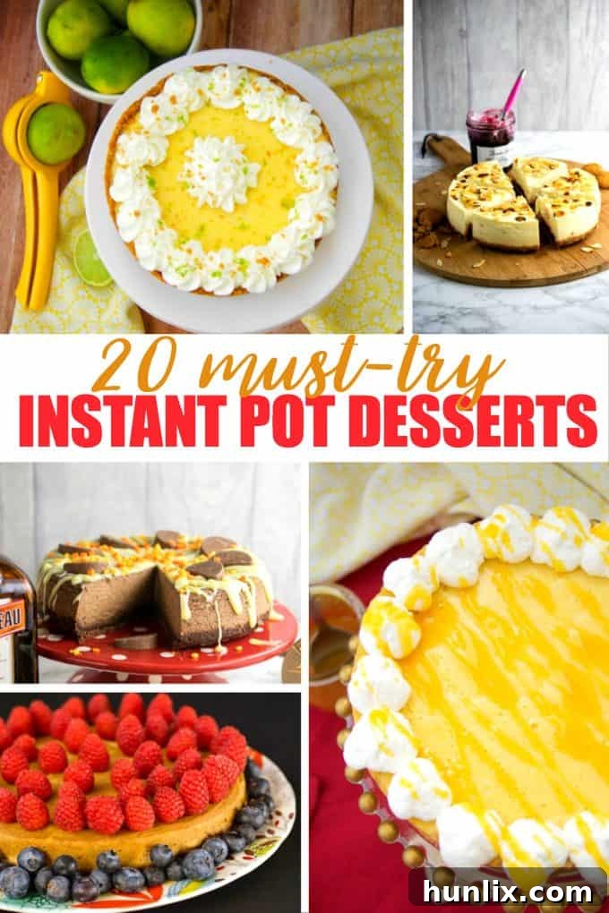 20 Must-Try Instant Pot Desserts - Yes, you can make a mouthwatering dessert in your Instant Pot without much effort!