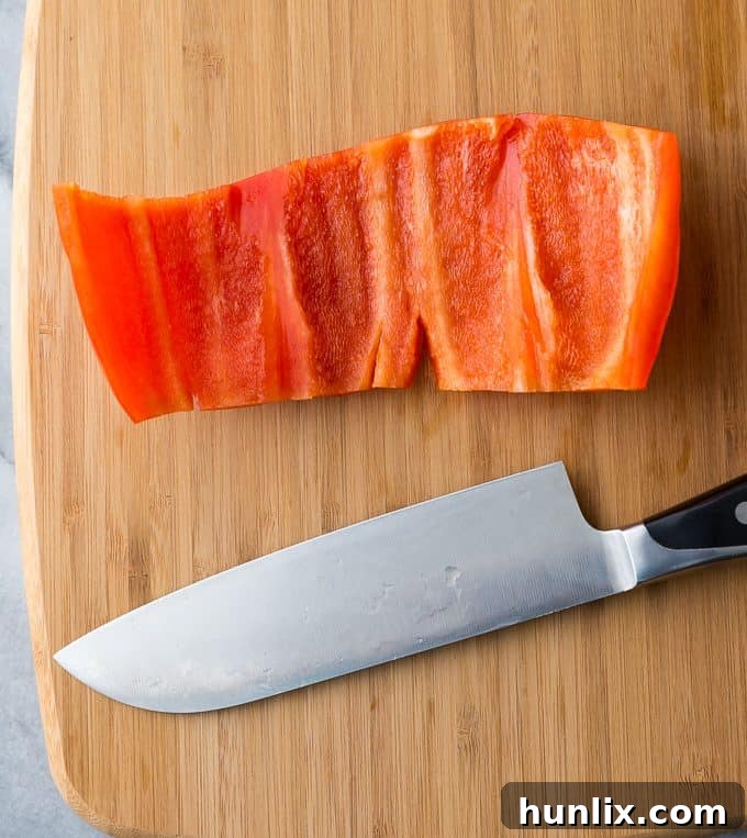 The Easiest Way to Cut a Bell Pepper - Once you learn this chopping hack, you'll never go back!