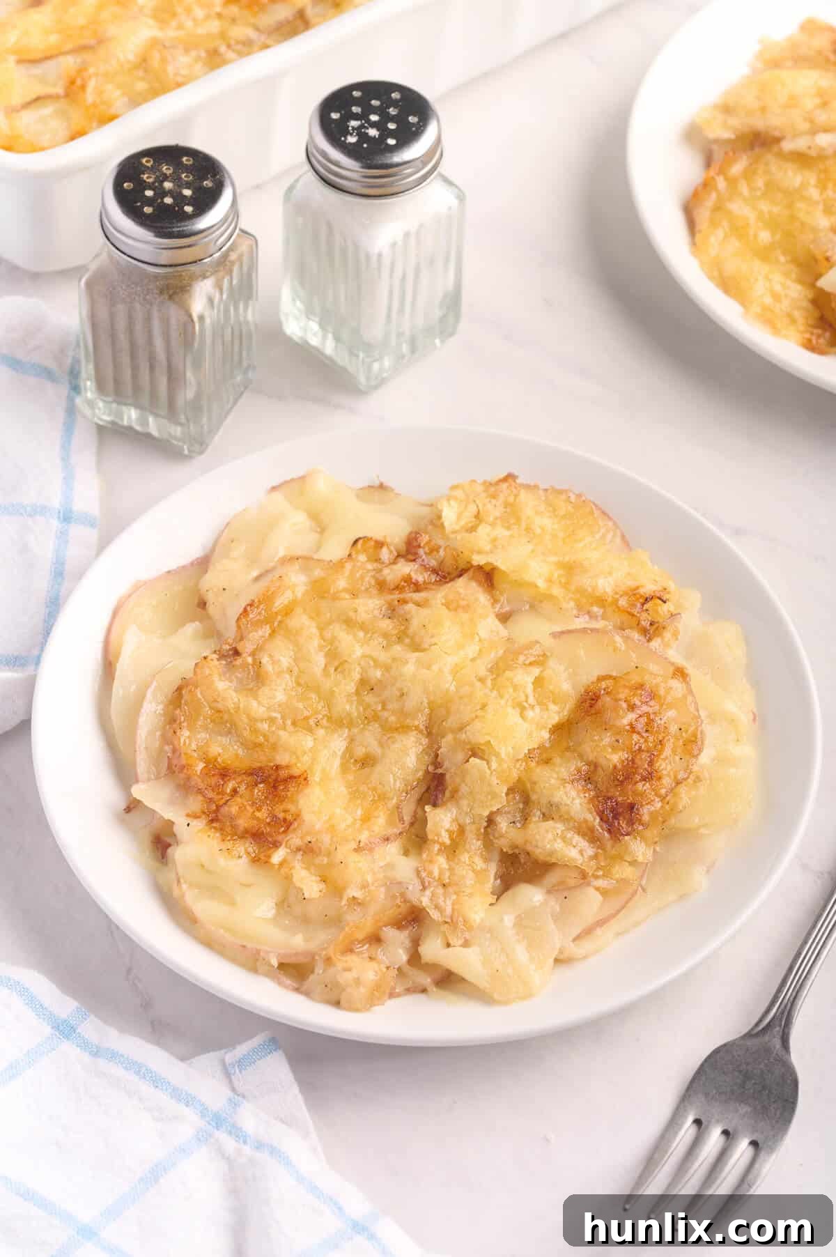 Swiss Potatoes on a plate.