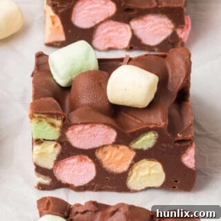 A single Chocolate Confetti Bar artfully placed on a plate.
