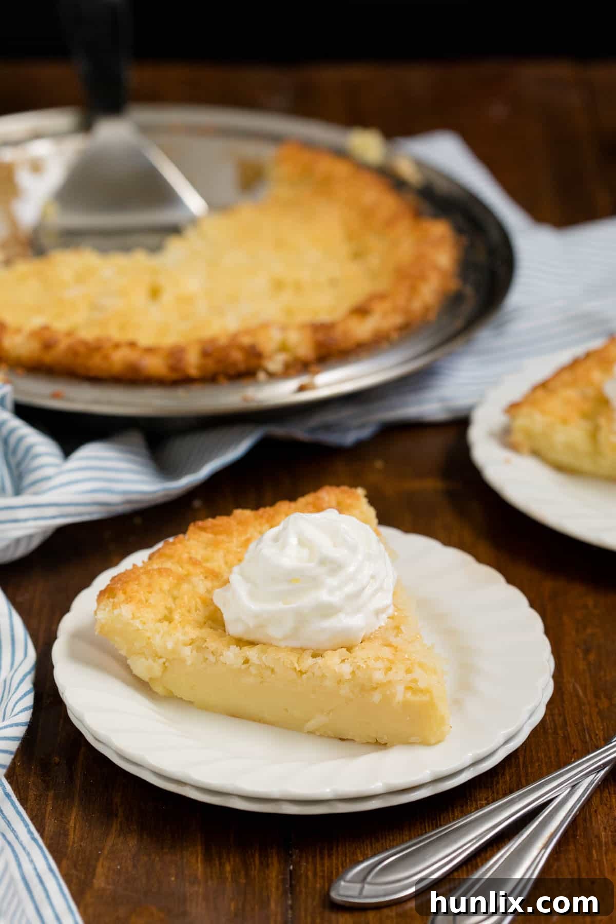 Impossible Pie - The easiest pie you will ever bake! It magically forms its own crust plus two delicious layers while baking.