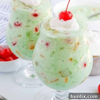 Vibrant Fruit Delight 10 Fruit Cocktail Dessert in parfait dishes.