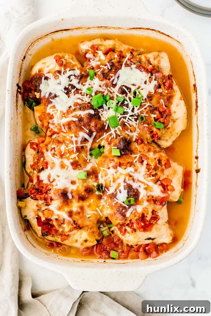 Salsa Chicken - The easiest Mexican chicken recipe! Smother your favorite cut of chicken with tomatoes, peppers and spices for a quick and easy family-friendly dinner.