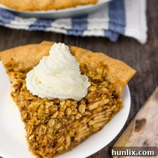 Deep Dish Apple Pie with Crumb Topping
