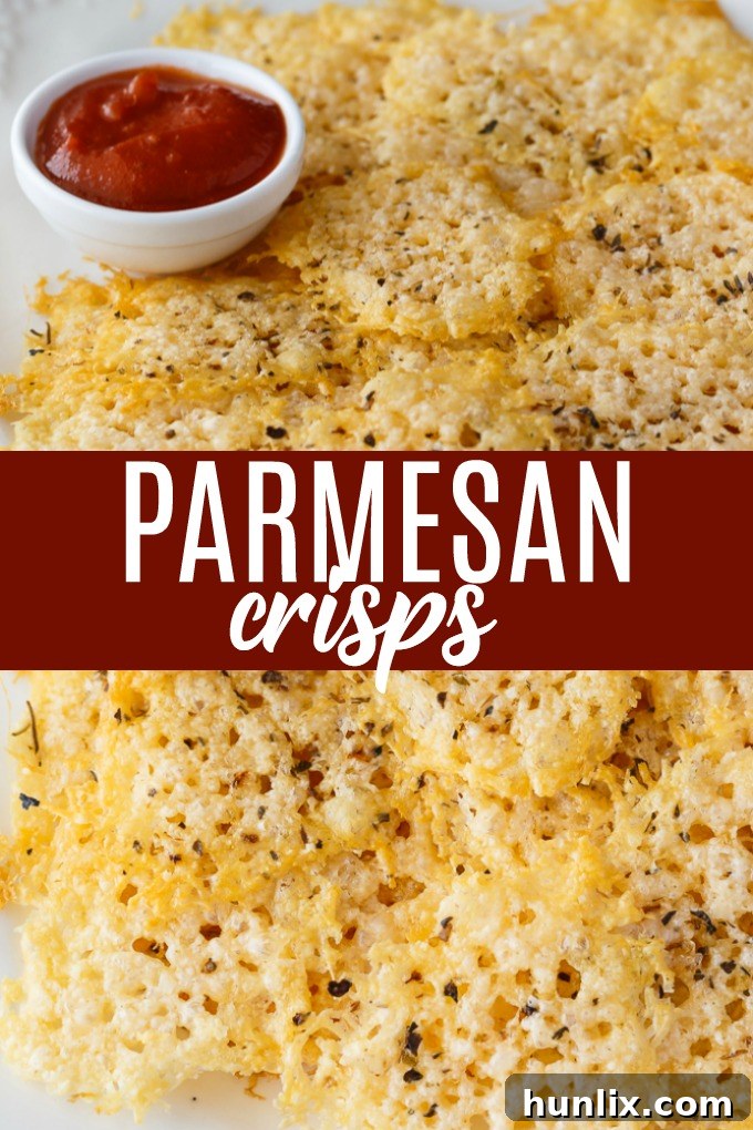 A visually appealing collage of Parmesan crisps, showcasing their versatility and deliciousness.