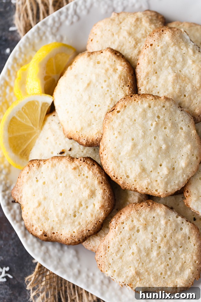 Sunshine Lemon Coconut Macaroons 6 Egg whites being whipped to stiff peaks in a mixing bowl.