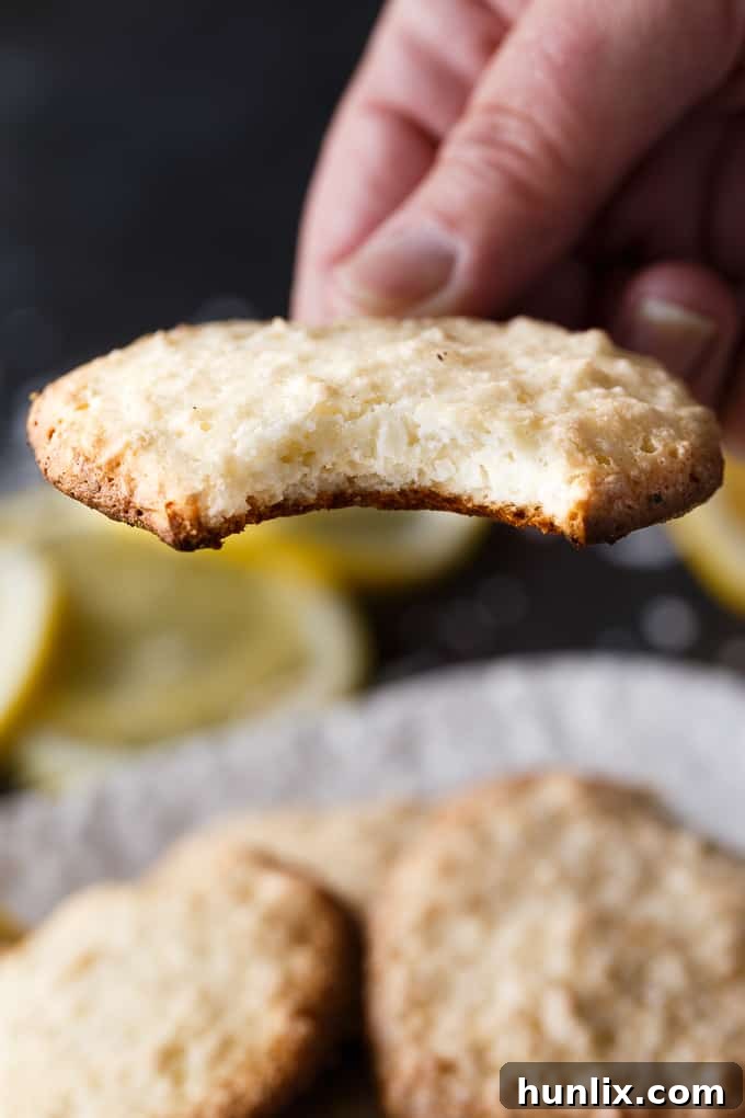 Sunshine Lemon Coconut Macaroons 7 Mixing powdered sugar, flour, and coconut into egg white mixture.