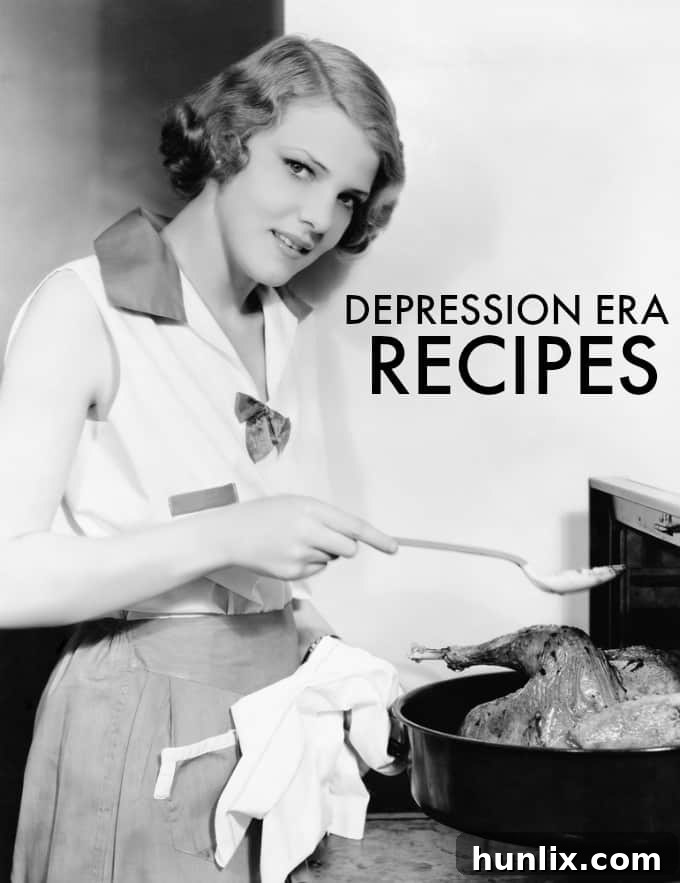 Thrifty Kitchens of the Great Depression 2 Depression Era Recipes to Bring Your Cooking Back to Basics - Simple, affordable and delicious! See what recipes were popular during the Great Depression.