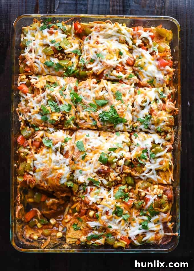 Delicious Vegan Mexican Casserole, ideal for 'Meatless Monday,' featuring classic Mexican flavors like cumin and paprika that appeal to everyone.