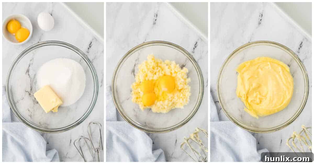 Visual steps for preparing Mud Hen Bars, showing ingredients being mixed.