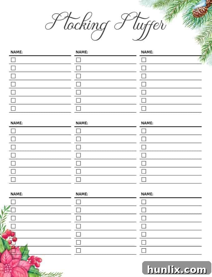 Your Ultimate Free Printable Christmas Planner 7 Stocking Stuffer Planner - Never Forget Small Gifts Again