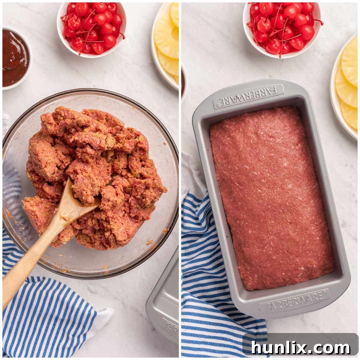 Island Spice Meatloaf 4 Steps to make Caribbean meatloaf.