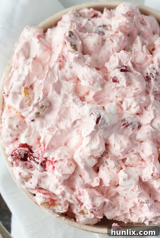 Ingredients for Cherry Salad laid out on a kitchen counter.