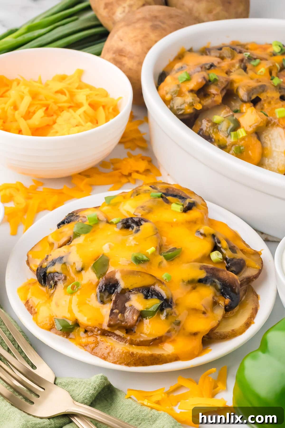 The recipe on a plate.