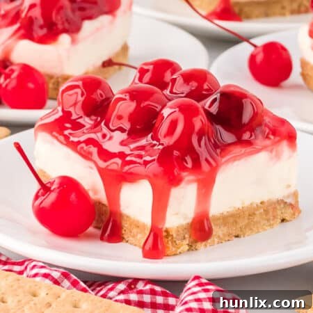 A slice of cheesecake on a plate, ready to be served.
