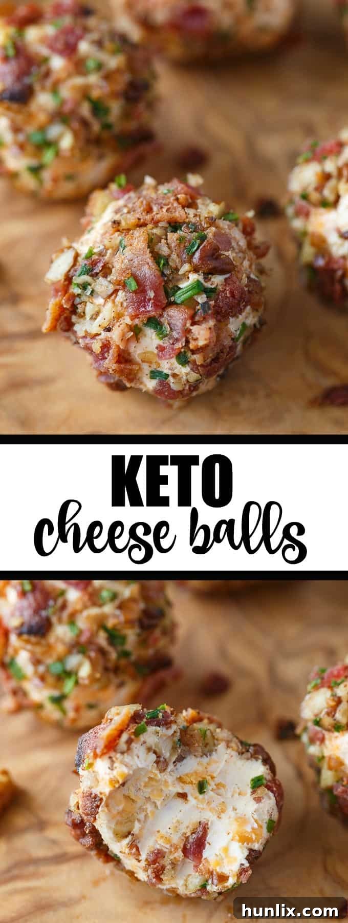 Savory Keto Cheese Bombs 8 Keto Cheese Balls - Bite sized cheese balls make a delicious low carb appetizer! Flavorful cream cheese balls are rolled in a mixture of bacon, chives and pecans.
