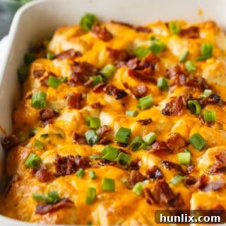 Bacon and Egg Biscuit Casserole