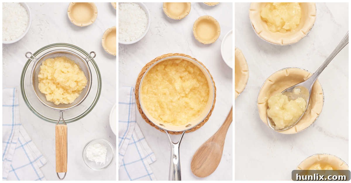 Steps to make pineapple tarts.