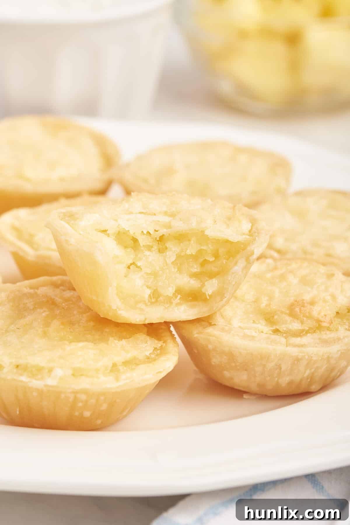 Pineapple tarts on a plate.