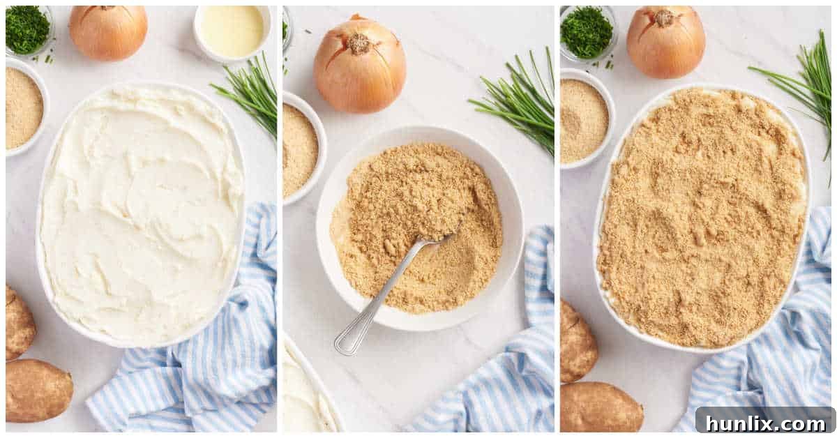 Steps to make Swedish potatoes.