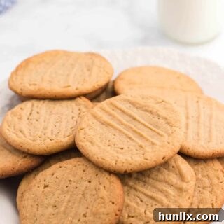 Delicious homemade peanut butter cookies