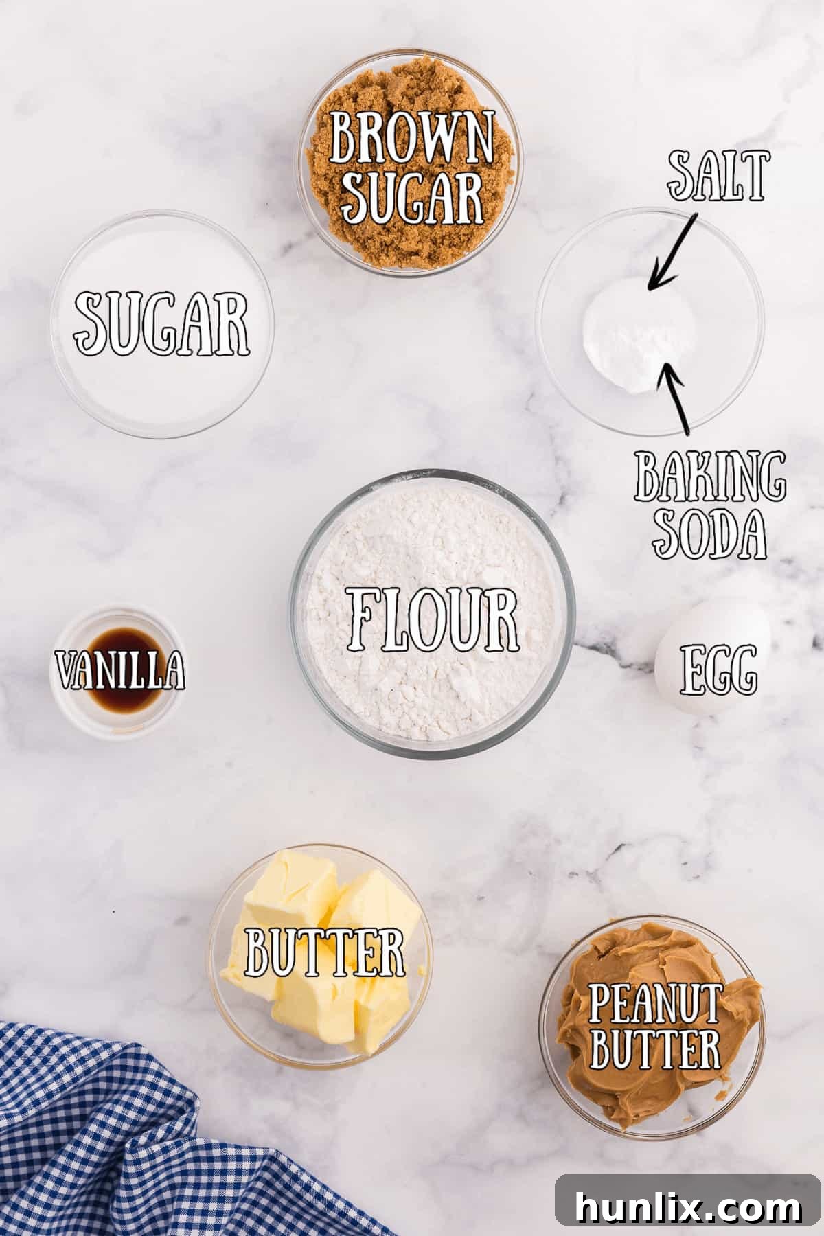 Peanut Butter Cookies ingredients