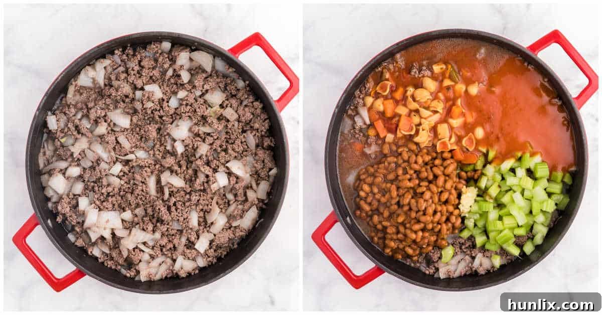 Hodge Podge Soup process images