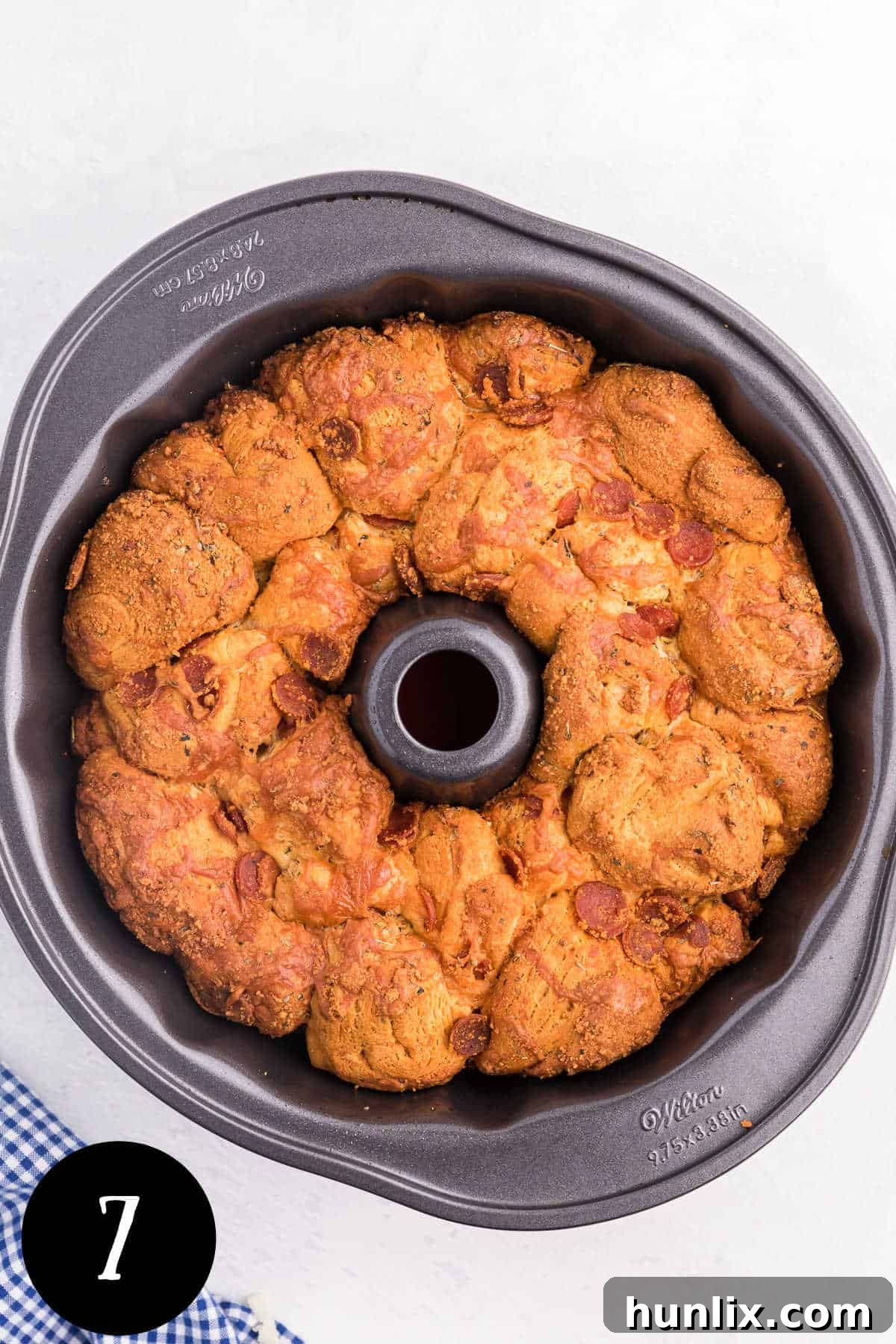 Finished Pizza Monkey Bread, ready to be served