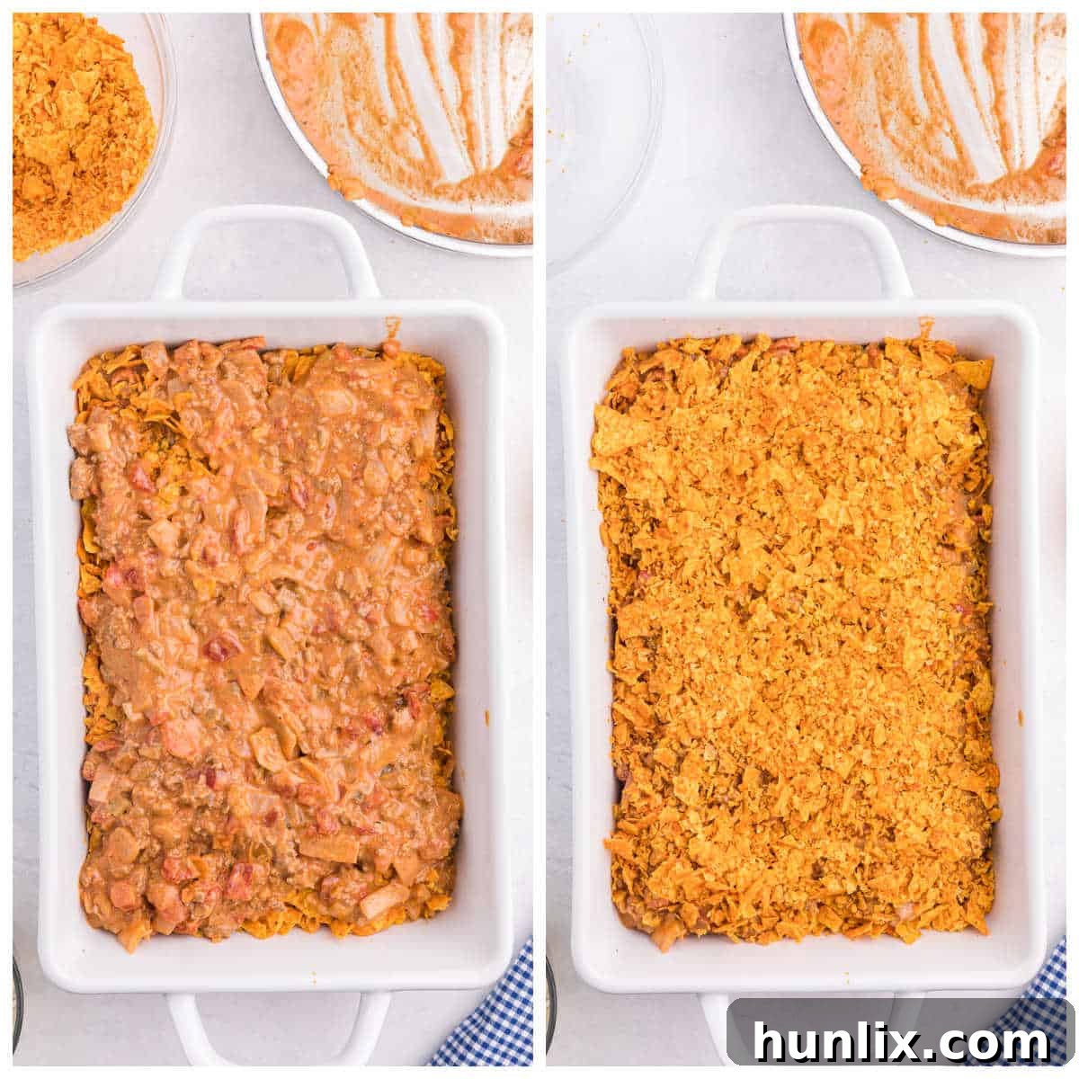 Loaded Doritos Casserole 6 Step by step process to make Doritos Casserole