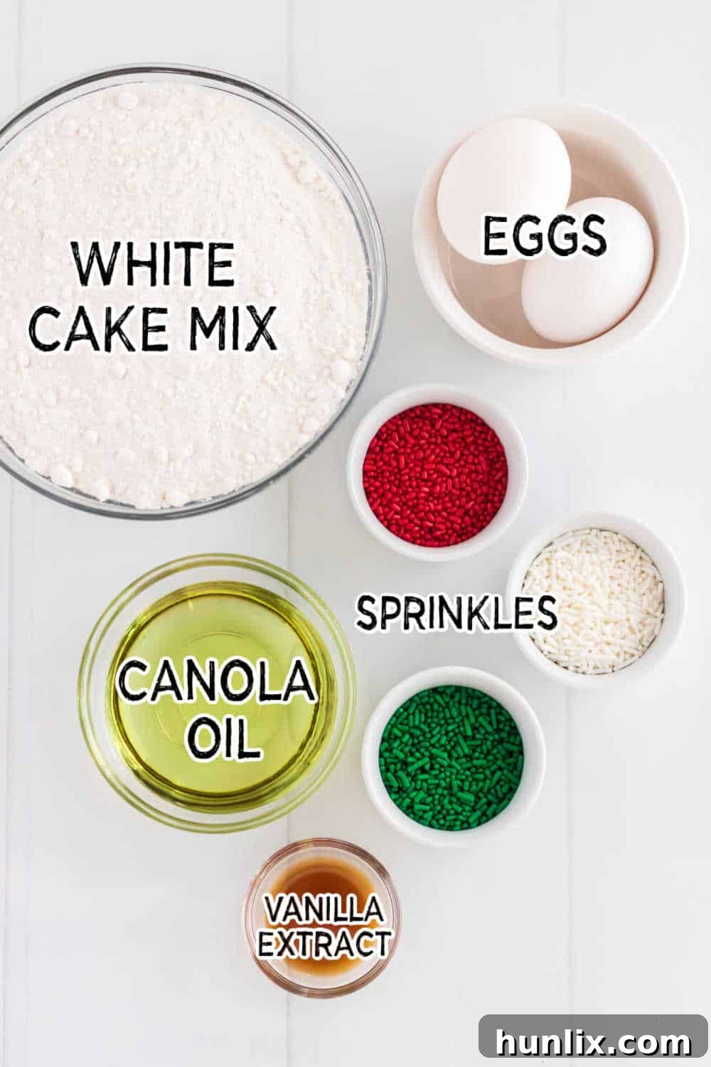 Easy Festive Cake Mix Cookies 3 christmas cake mix cookies ingredients