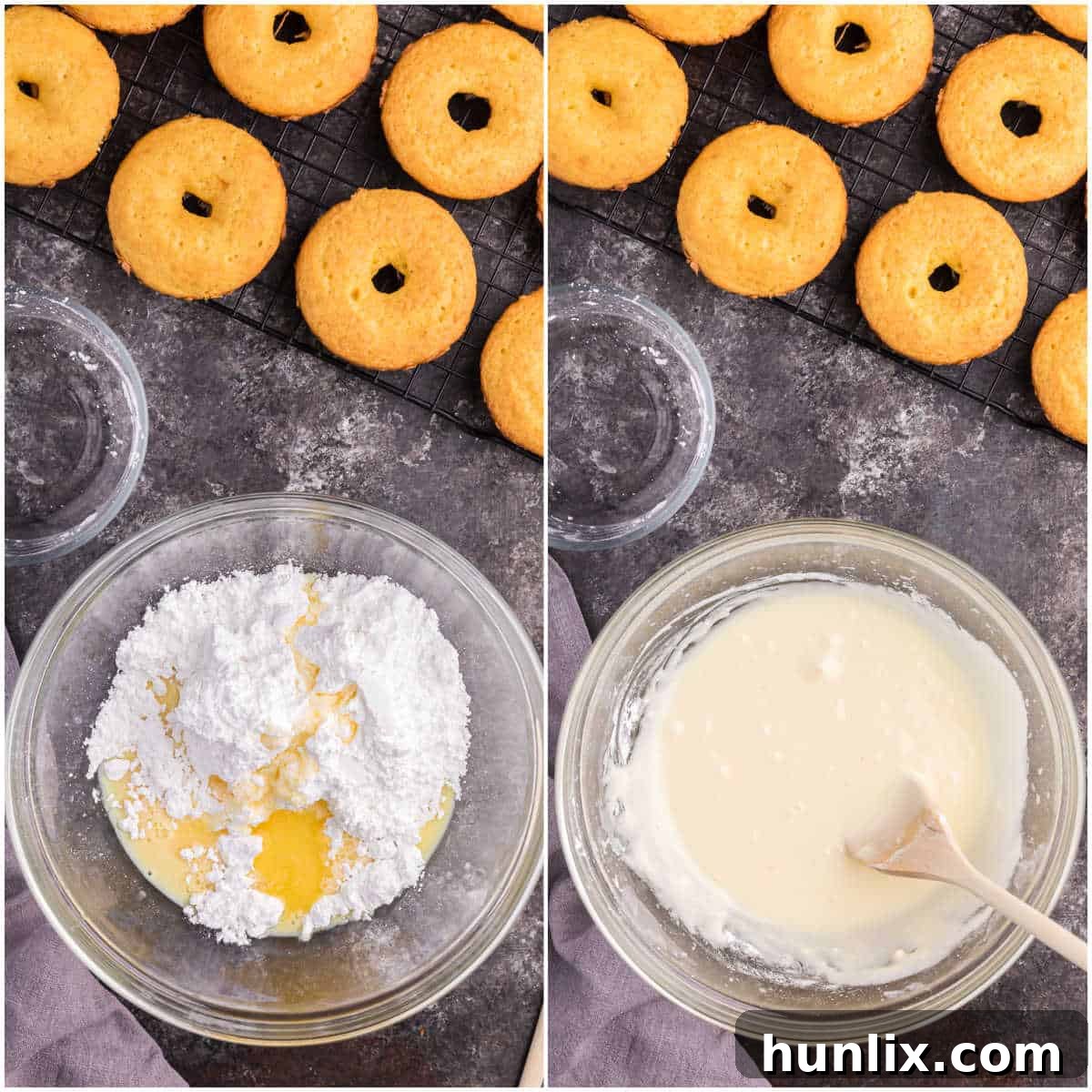 eggnog donut prep