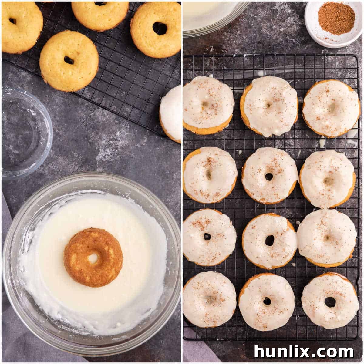 eggnog donut prep