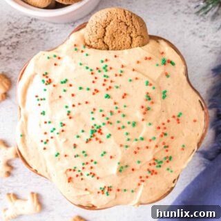 Gingerbread Dip in a festive bowl