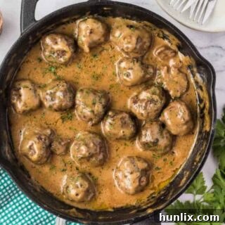 Traditional Swedish Meatballs 11 Delicious Swedish Meatballs in a creamy gravy