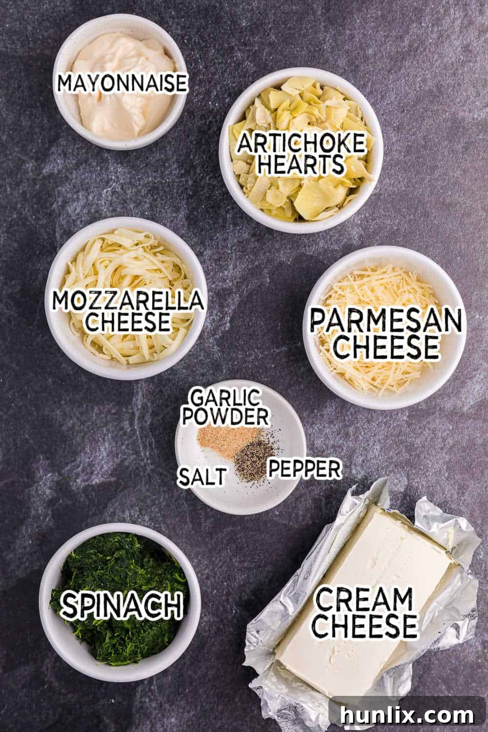 Creamy Artichoke Spinach Bliss 3 ingredients to make spinach artichoke dip