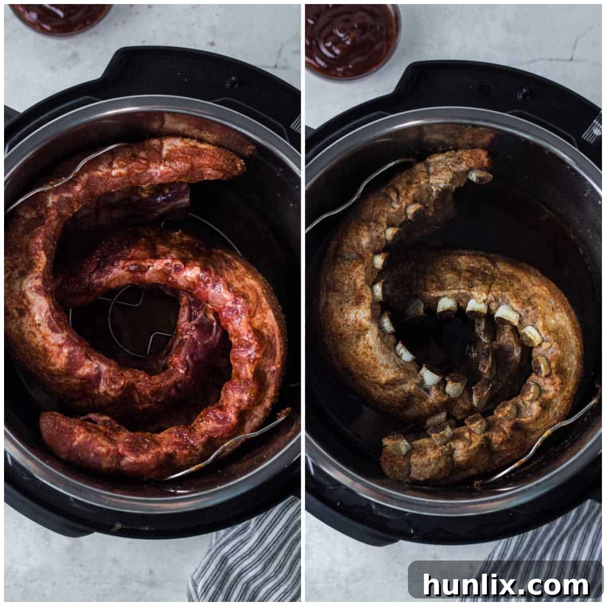 Fall-Off-The-Bone Instant Pot BBQ Ribs 5 Steps to make Instant Pot BBQ pork ribs.