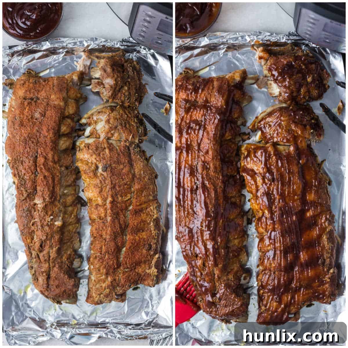 Fall-Off-The-Bone Instant Pot BBQ Ribs 6 Steps to make Instant Pot BBQ pork ribs.