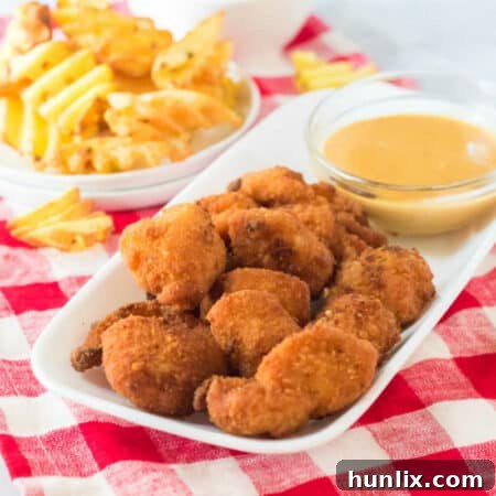 The Ultimate Homemade Chick-fil-A Nuggets 11 Crispy homemade Chick-fil-A style chicken nuggets and dipping sauce.