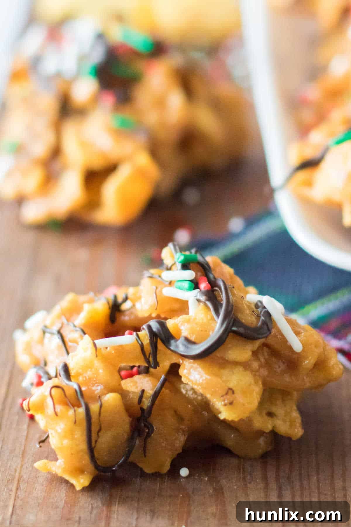 Frito candy on a wooden cutting board, showcasing its irresistible texture.