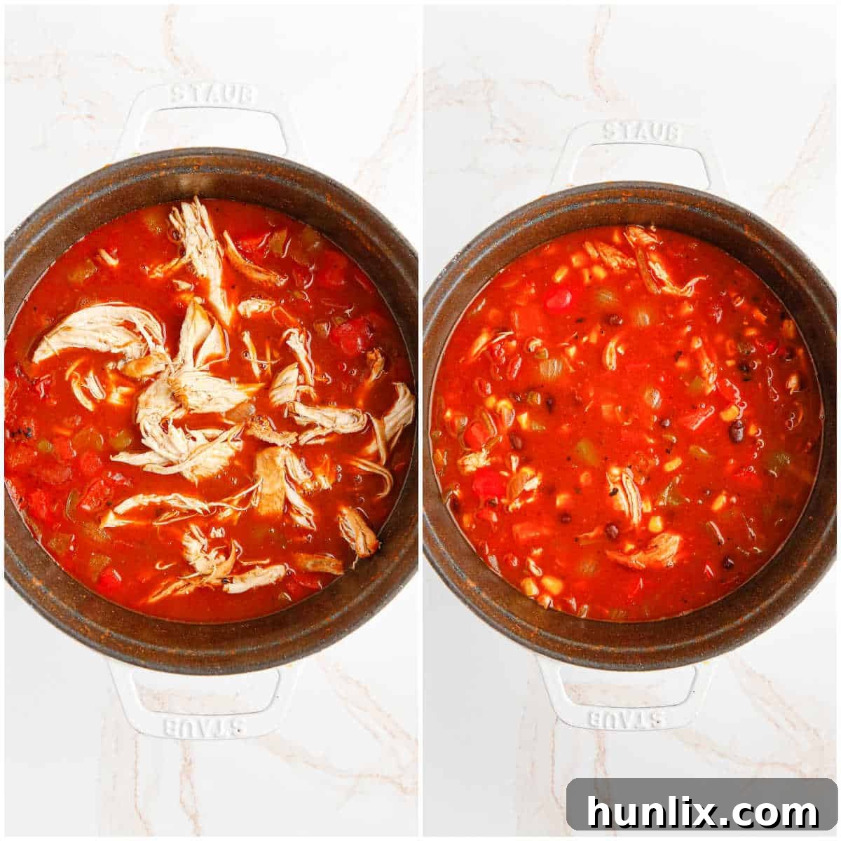 A bowl of chicken fajita soup garnished with green onions and shredded cheese.