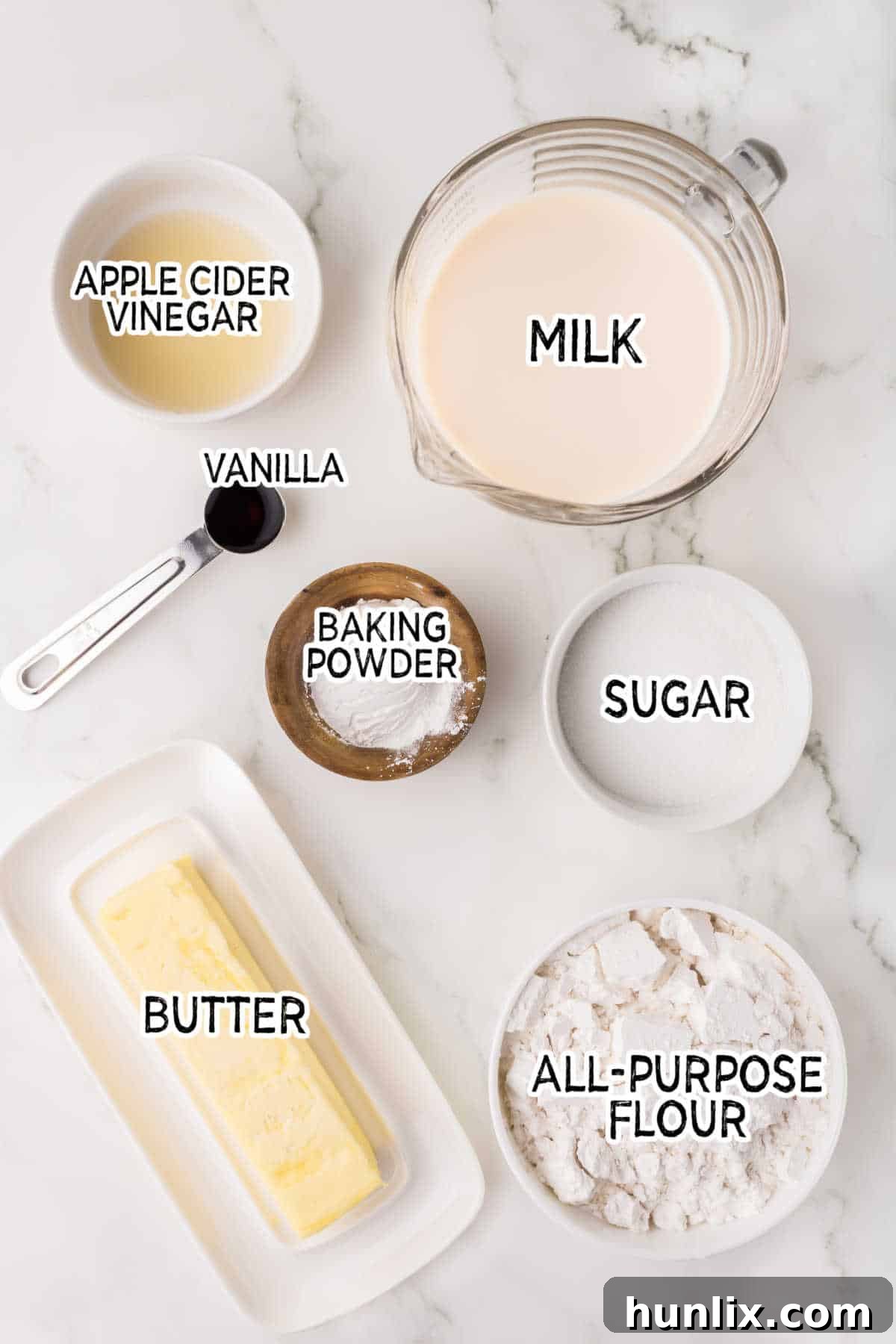 Ingredients to make Mini pancakes.