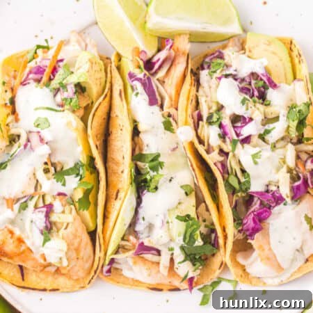 Plate of Fish Tacos