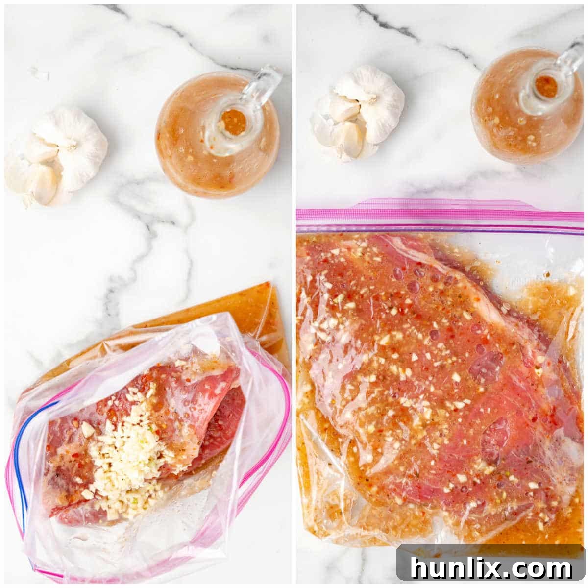 Steps to make grilled flank steak.