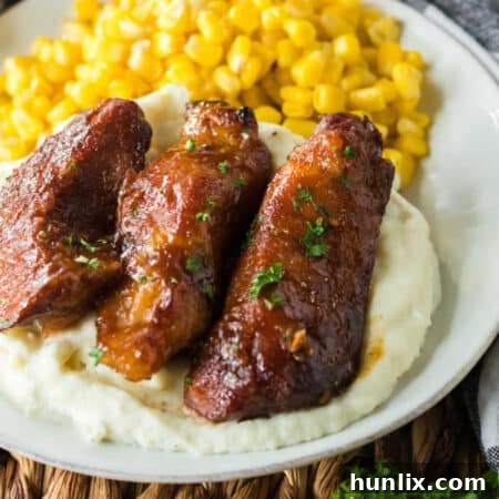 Melt-in-Your-Mouth Slow Cooker Country Ribs 8 Slow Cooker Country Style Ribs with Peach BBQ Sauce
