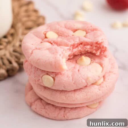 Strawberry Cake Mix Cookies