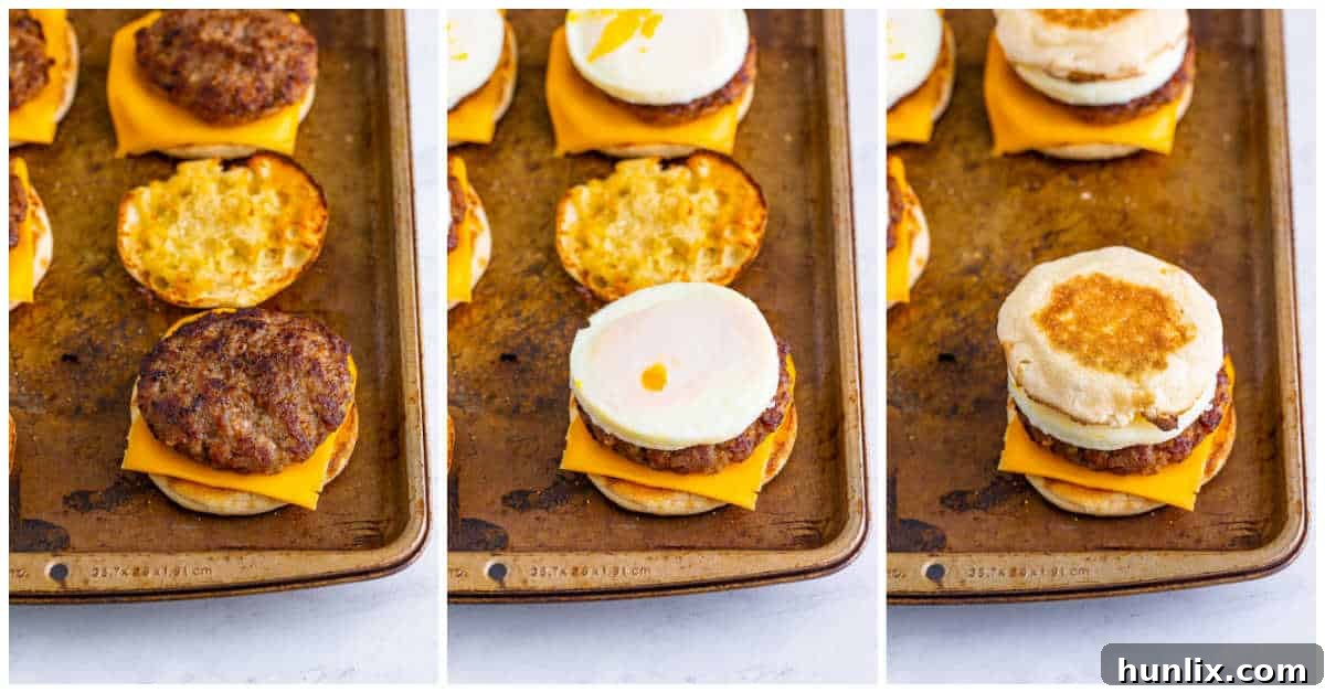 Collage of assembling the recipe.