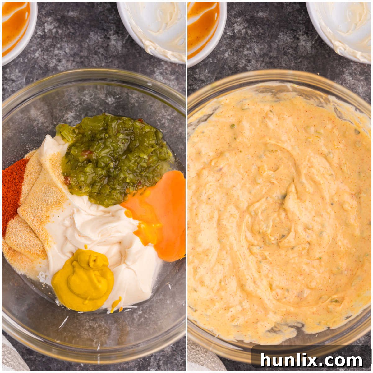 Steps to make big mac sauce.