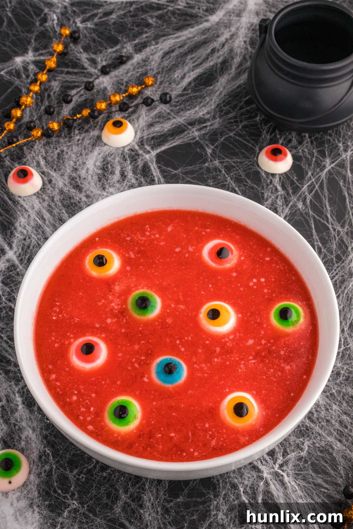 Spooky Brew 2 Halloween punch in a bowl.
