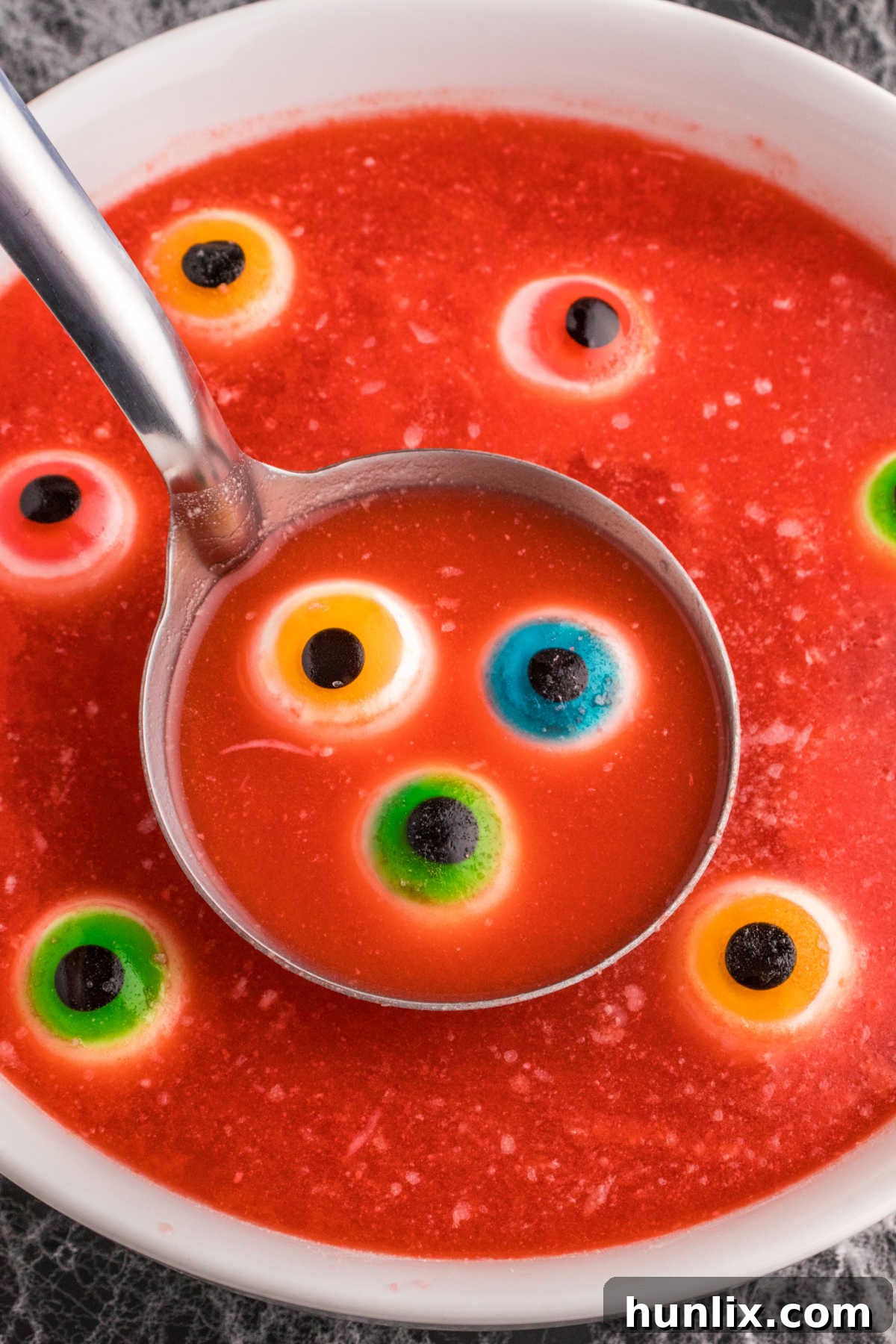 Spooky Brew 3 The recipe in a bowl with a ladle.