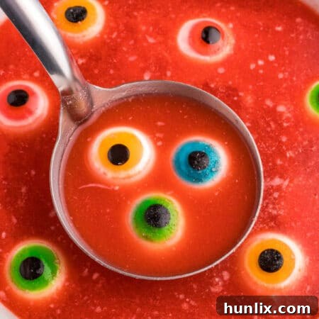 Spooky Brew 9 The recipe in a bowl with a ladle.